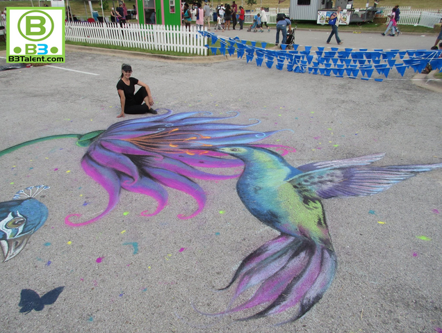 Oak Park woman turns to sidewalk art to lift spirits during pandemic