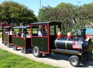 All aboard these Dallas trackless trains for some fun rides at your event.